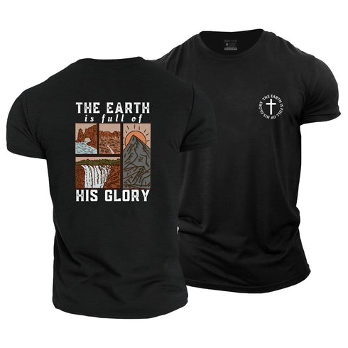 Men's The Earth Is Full Of His Glory Cotton T-Shirt